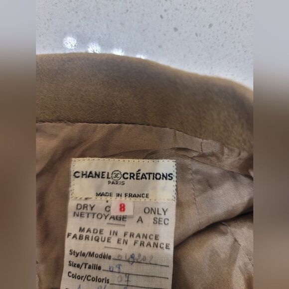 CHANEL Boutique wool skirt size FR 44 (US 8)Waist side to side:15”Length: 22” - Picture 8 of 11